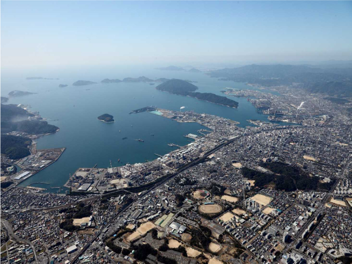 周南コンビナート空撮写真